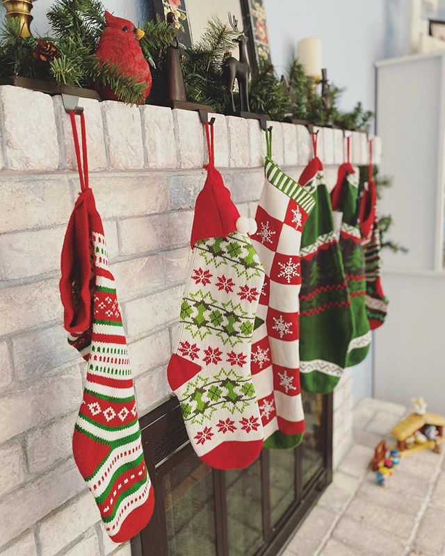 I went and stood beside Mike last night as we looked on that mantle&mdash;a stocking every 3 bricks (because I am extra like that). I don&rsquo;t think another stocking could fit. &ldquo;Can you believe how full it is? I can&rsquo;t believe we have 4