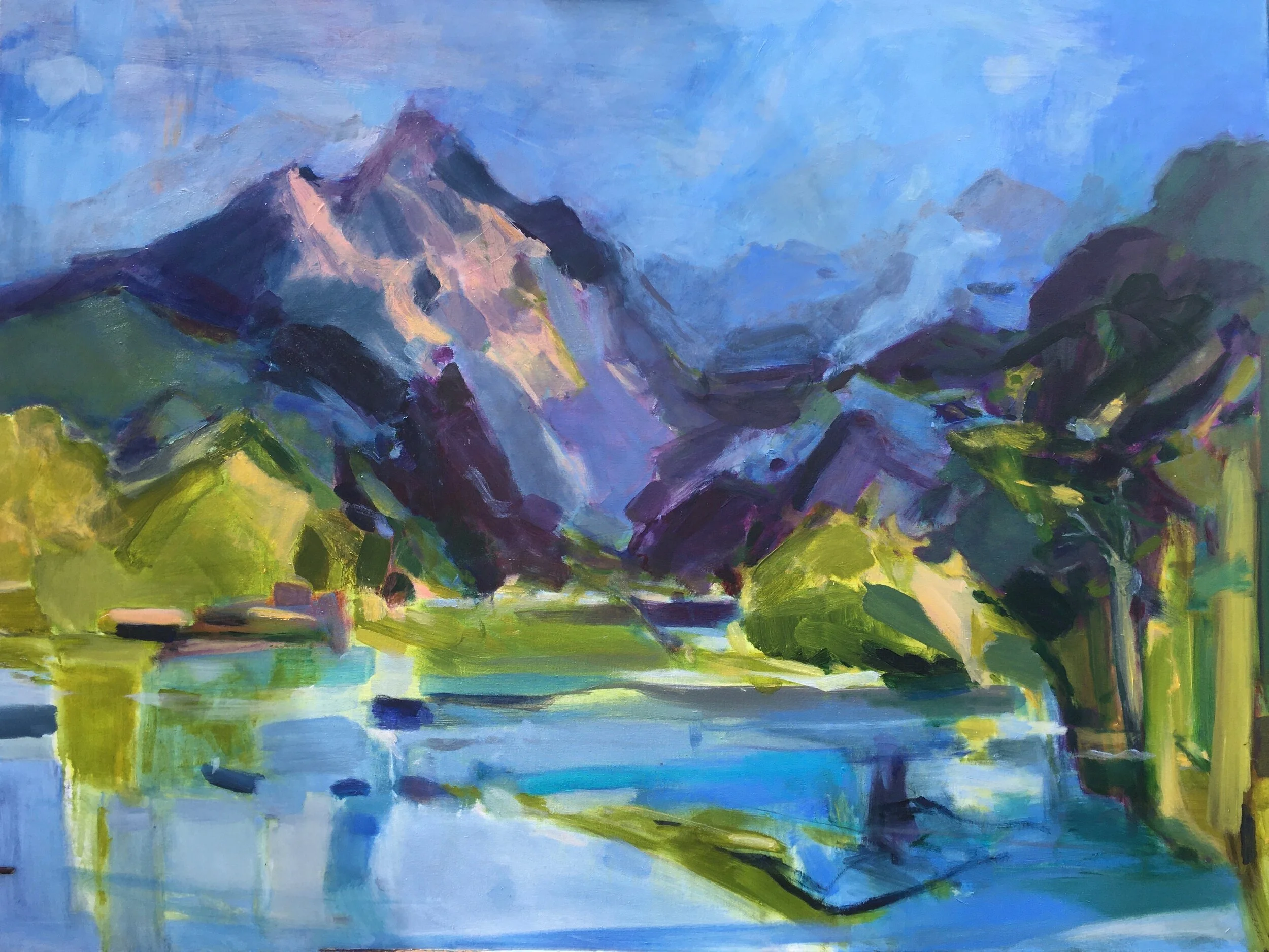 contemporary cornish landscape painter