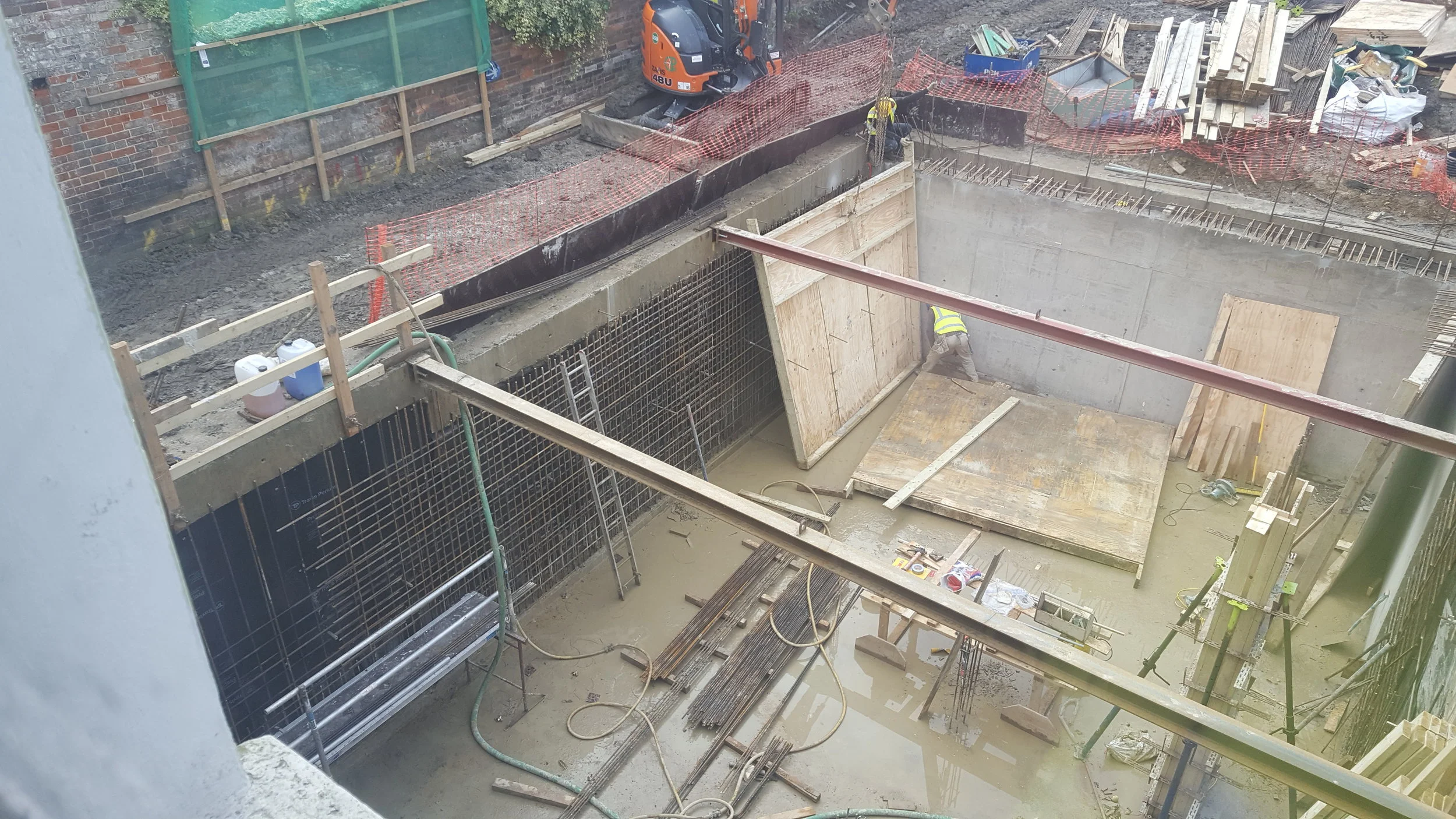 Subterranean build in progress