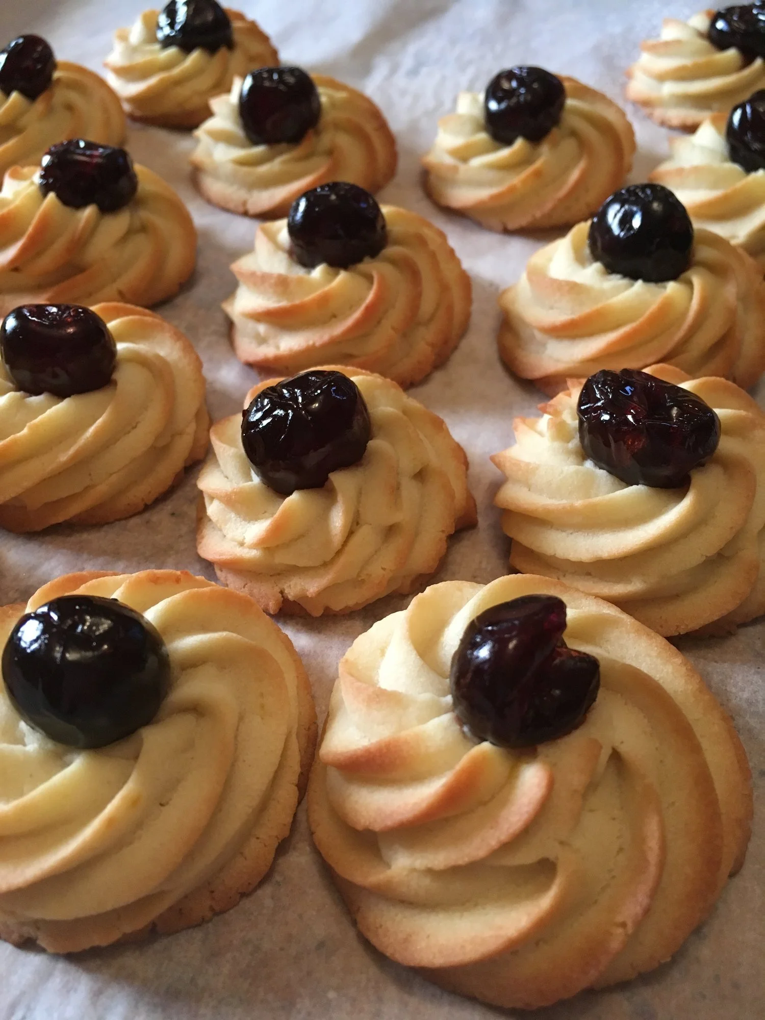 Lemon & Amarena Cherry Shortbread