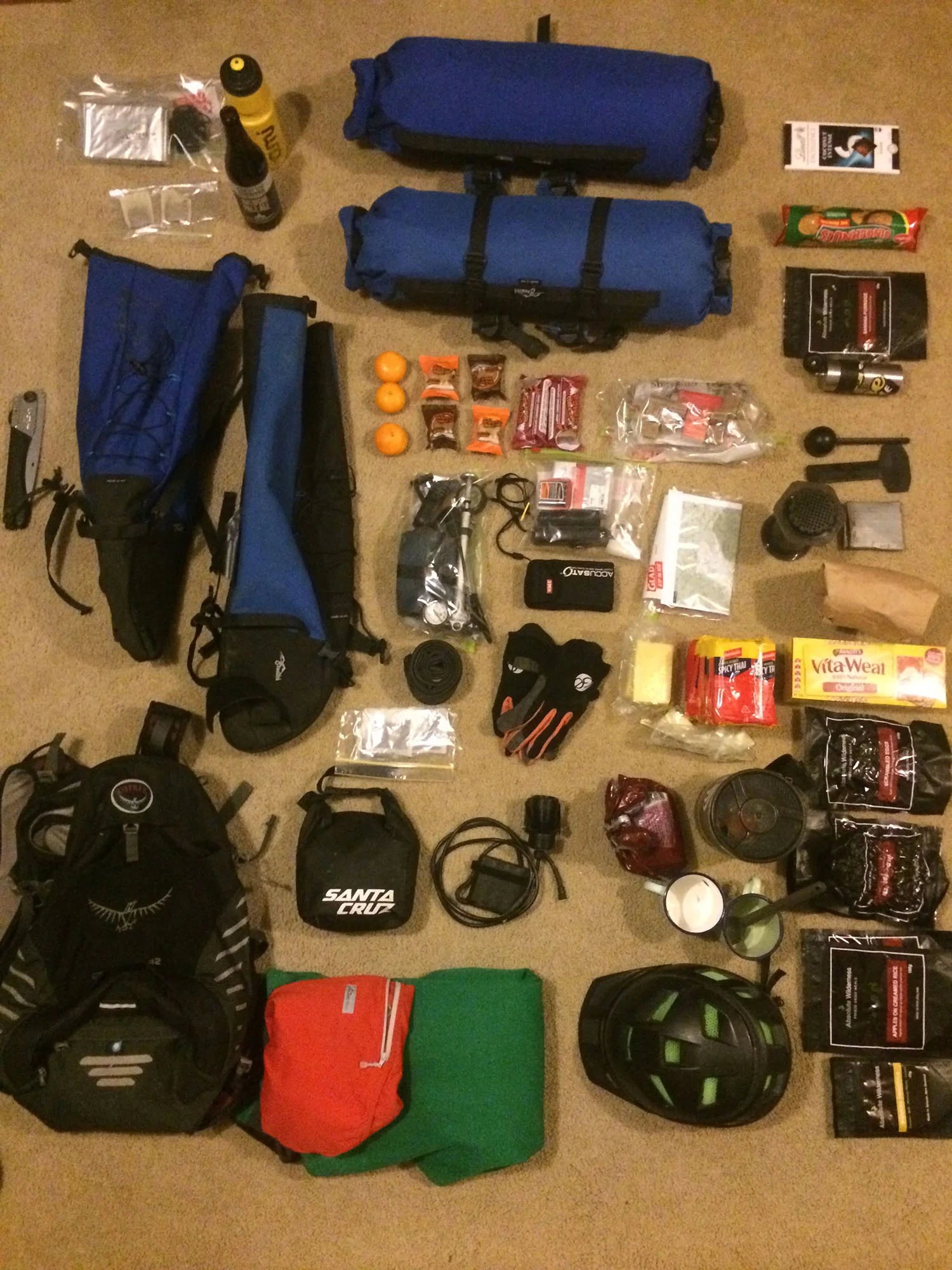Pre ride evening gear check