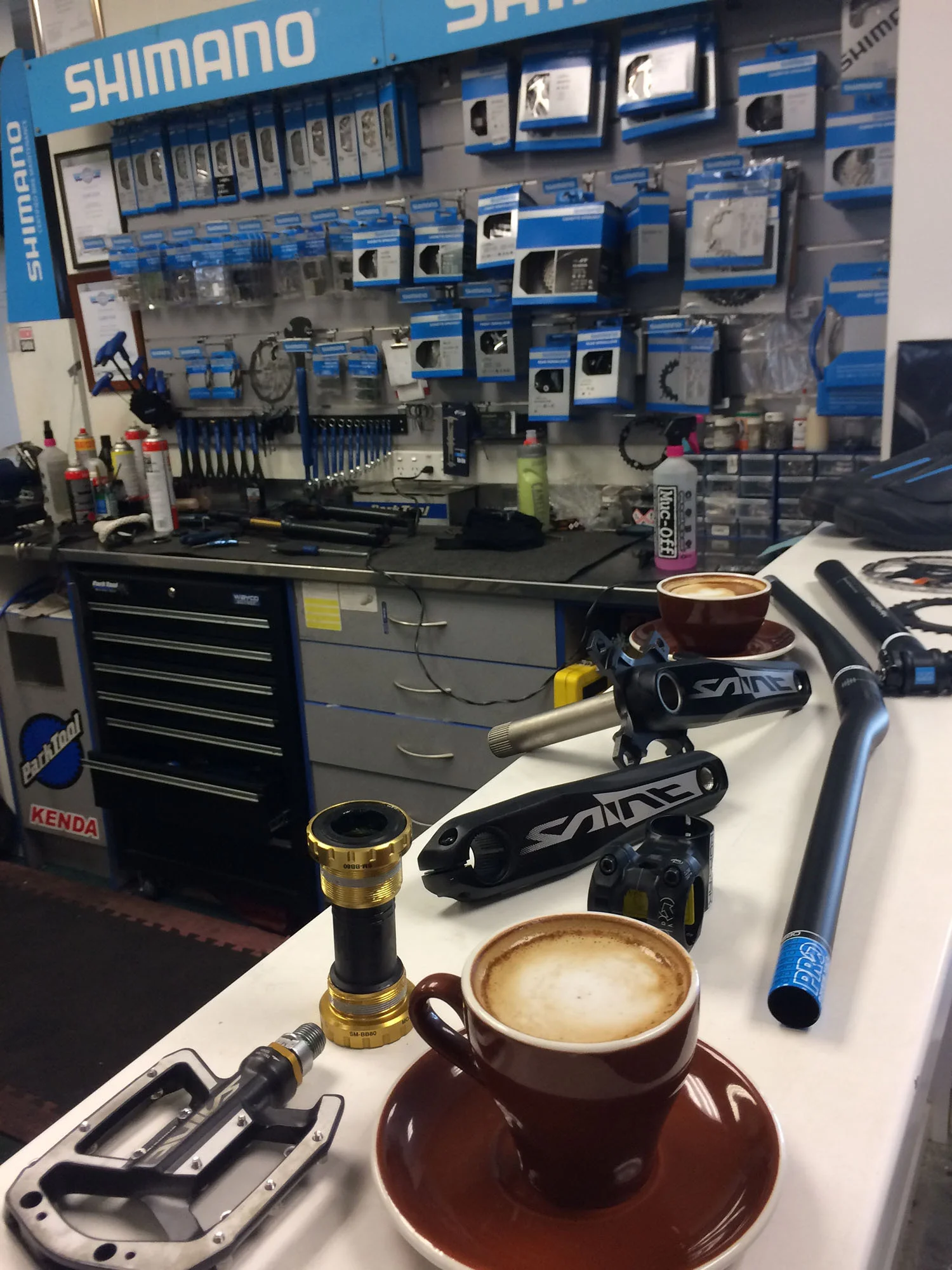 A few coffees to get the crew cranked 