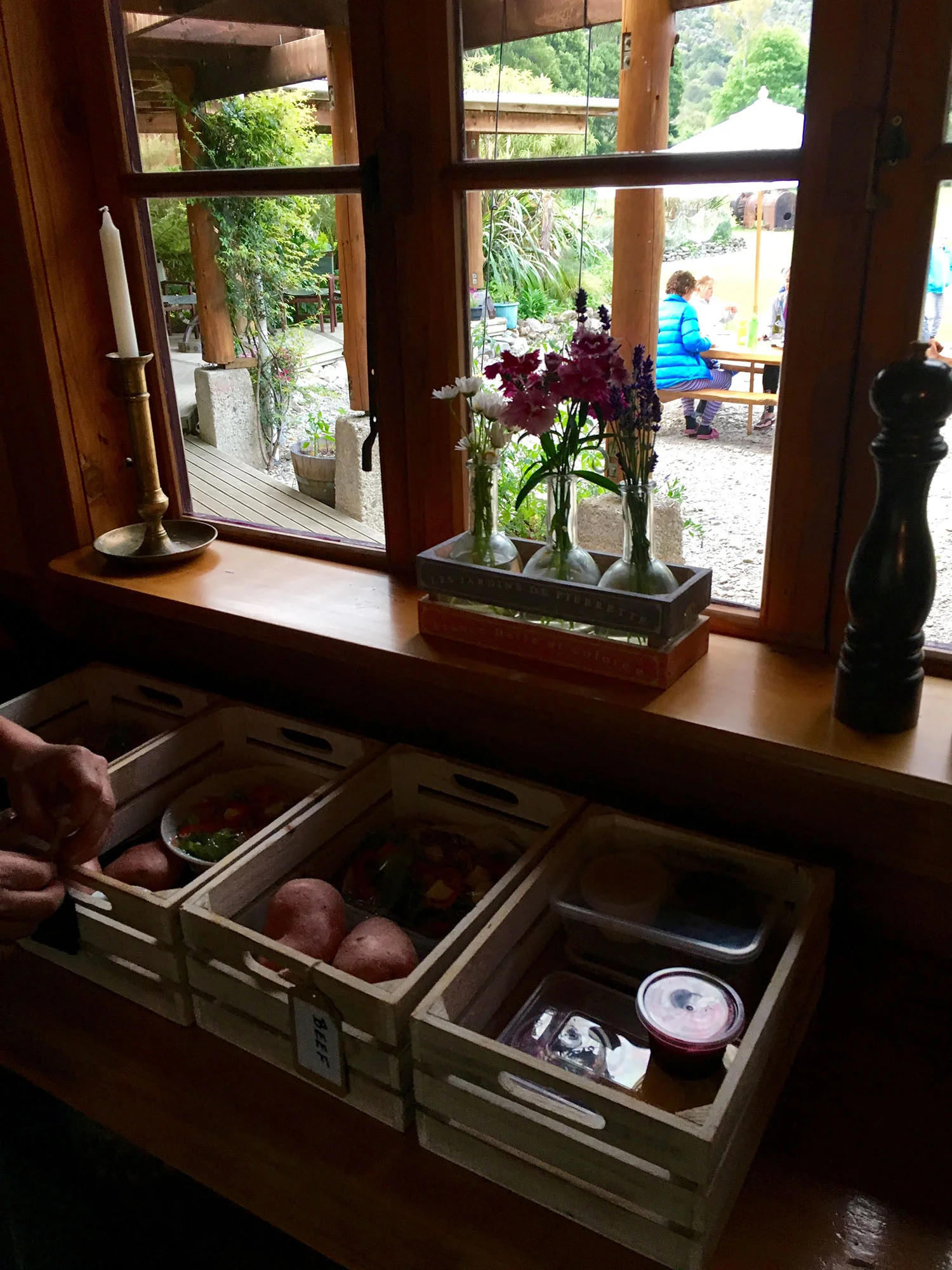 We had the option of a chef prepared self-catering menu, but you can pack your own food and cook it in the lodge kitchen if you like.