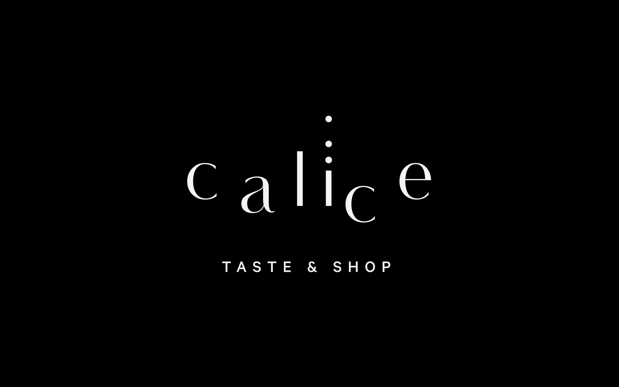Calice Taste & Shop / design logo