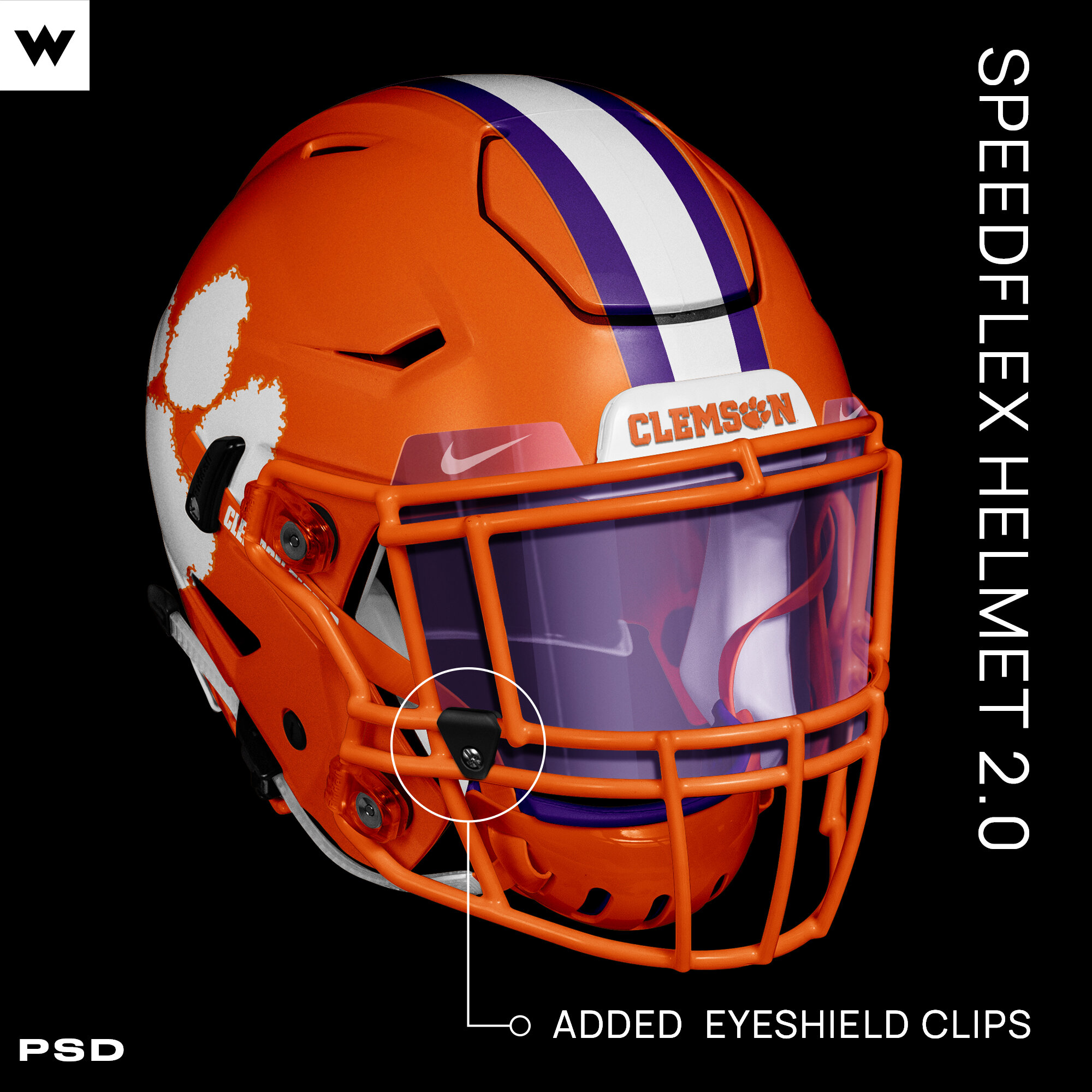 Speedflex Helmet Photoshop Template 