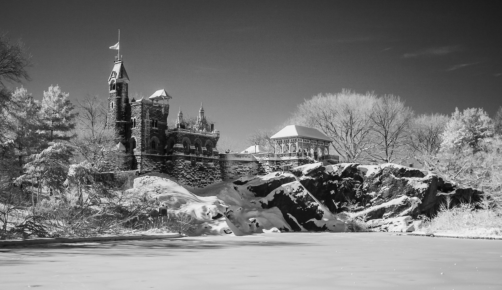 Belvedere Castle, Winter Storm Nemo 2013