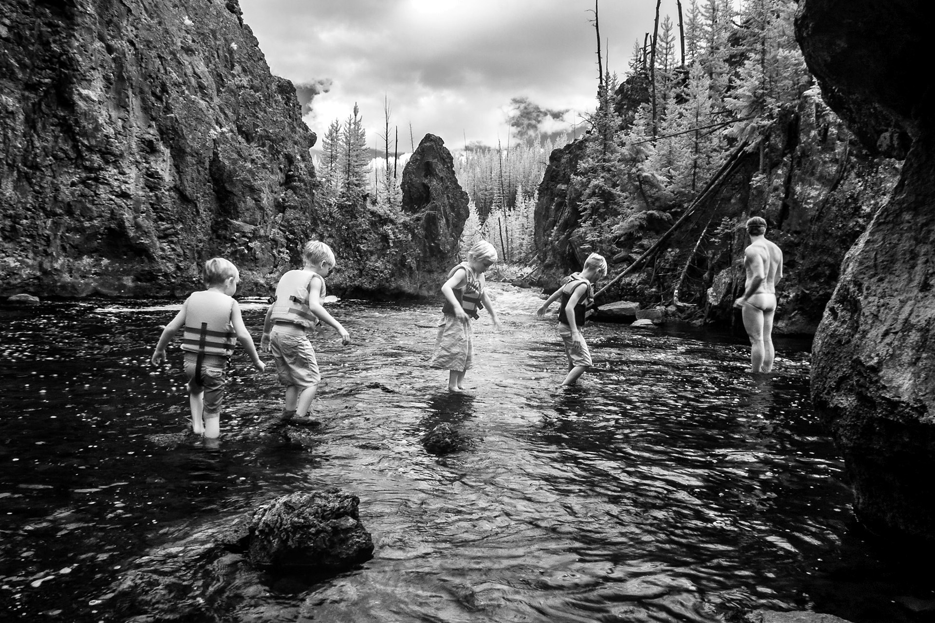 Trepidation, Firehole Canyon, Yellowstone Park, 2014