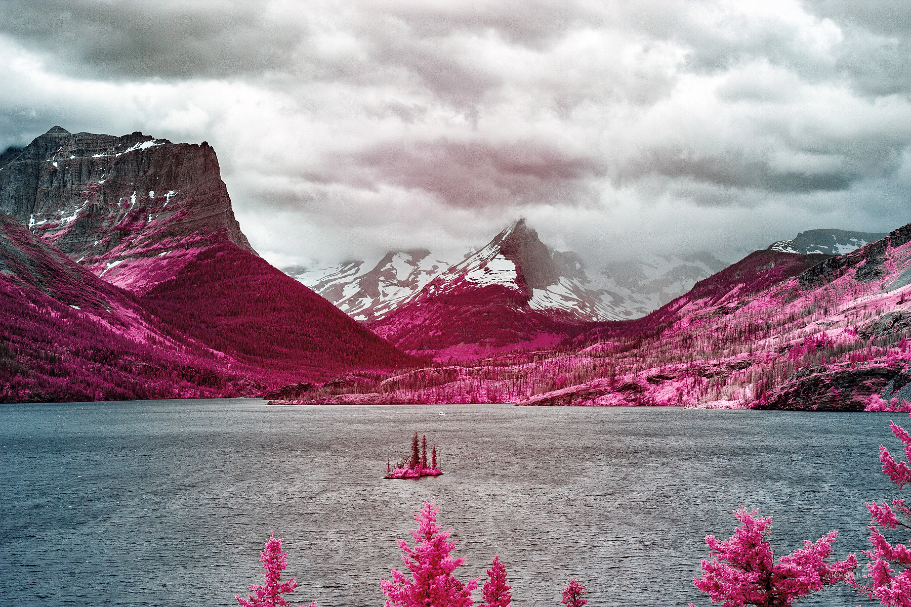 Saint Mary Lake, 2018 Color Infrared