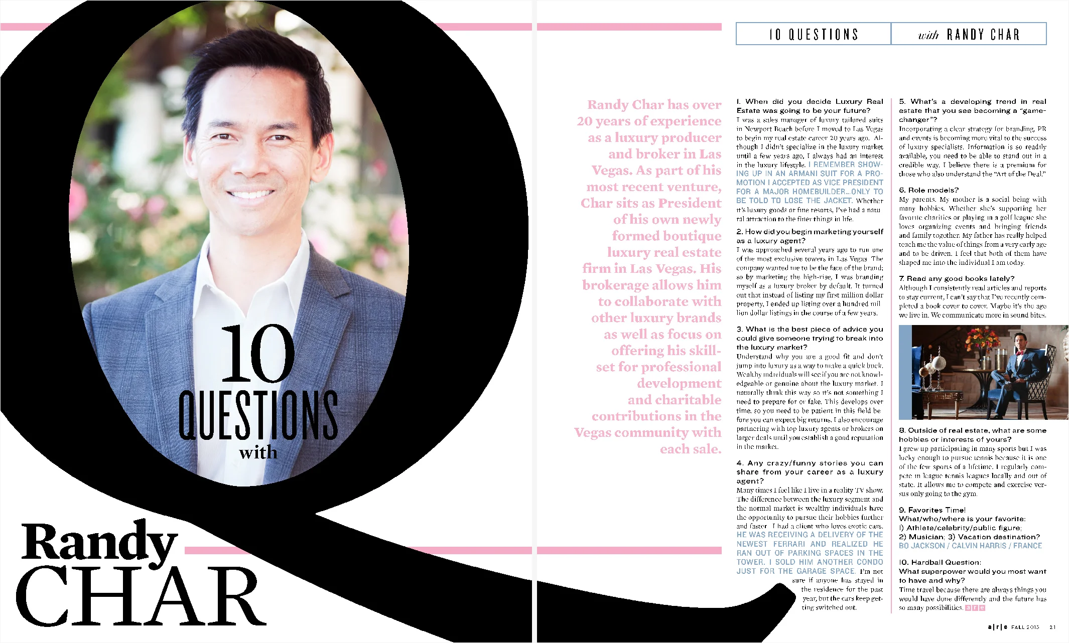 10 Questions with Randy Char