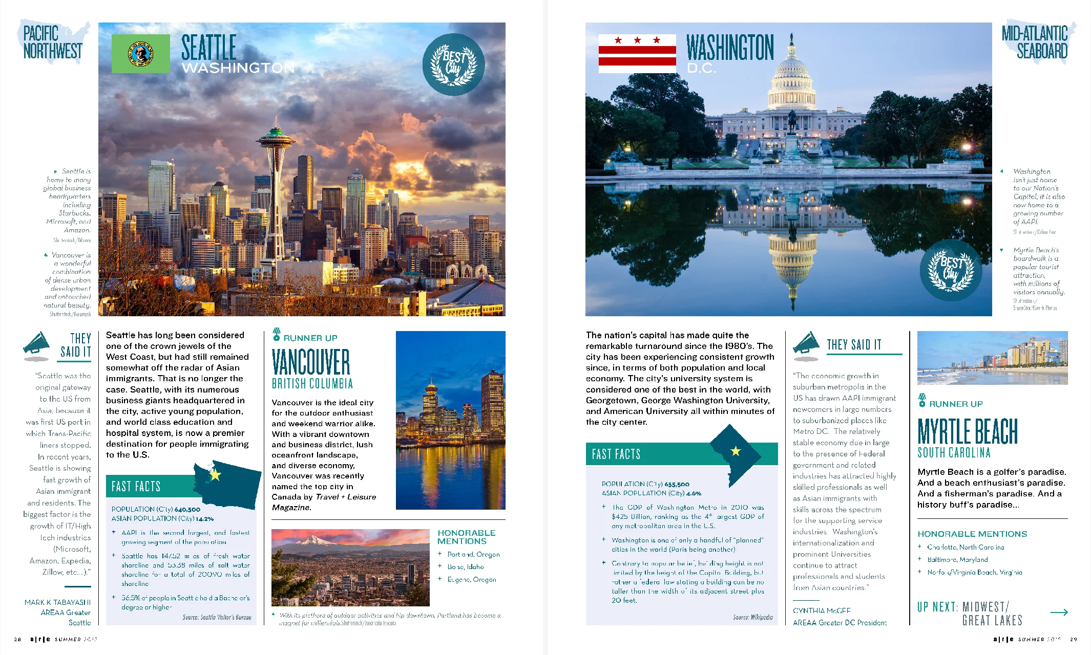 Beyond the Gateways: Seattle & Washington, D.C.