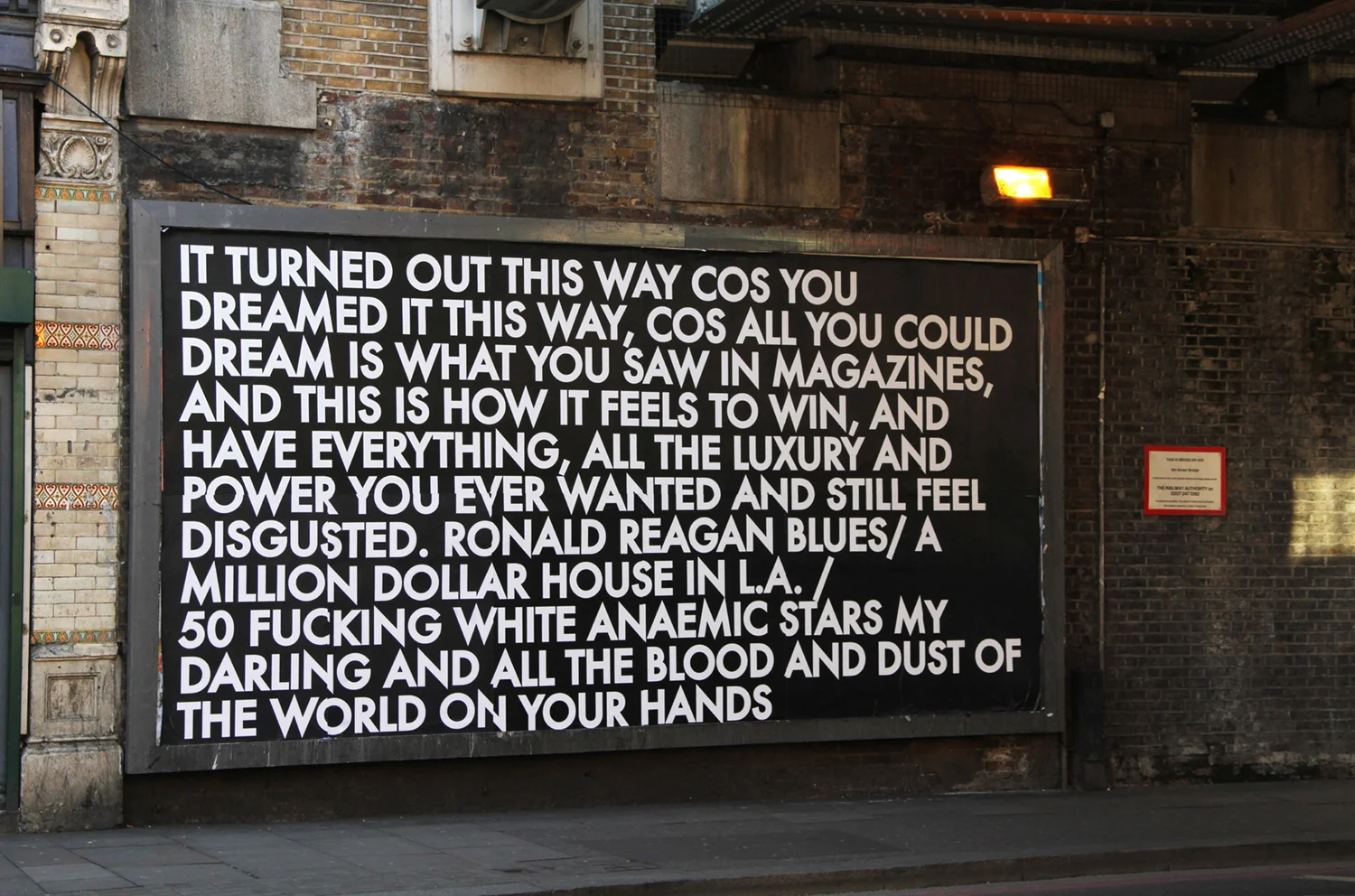 Old Street Billboard 1, 2012.