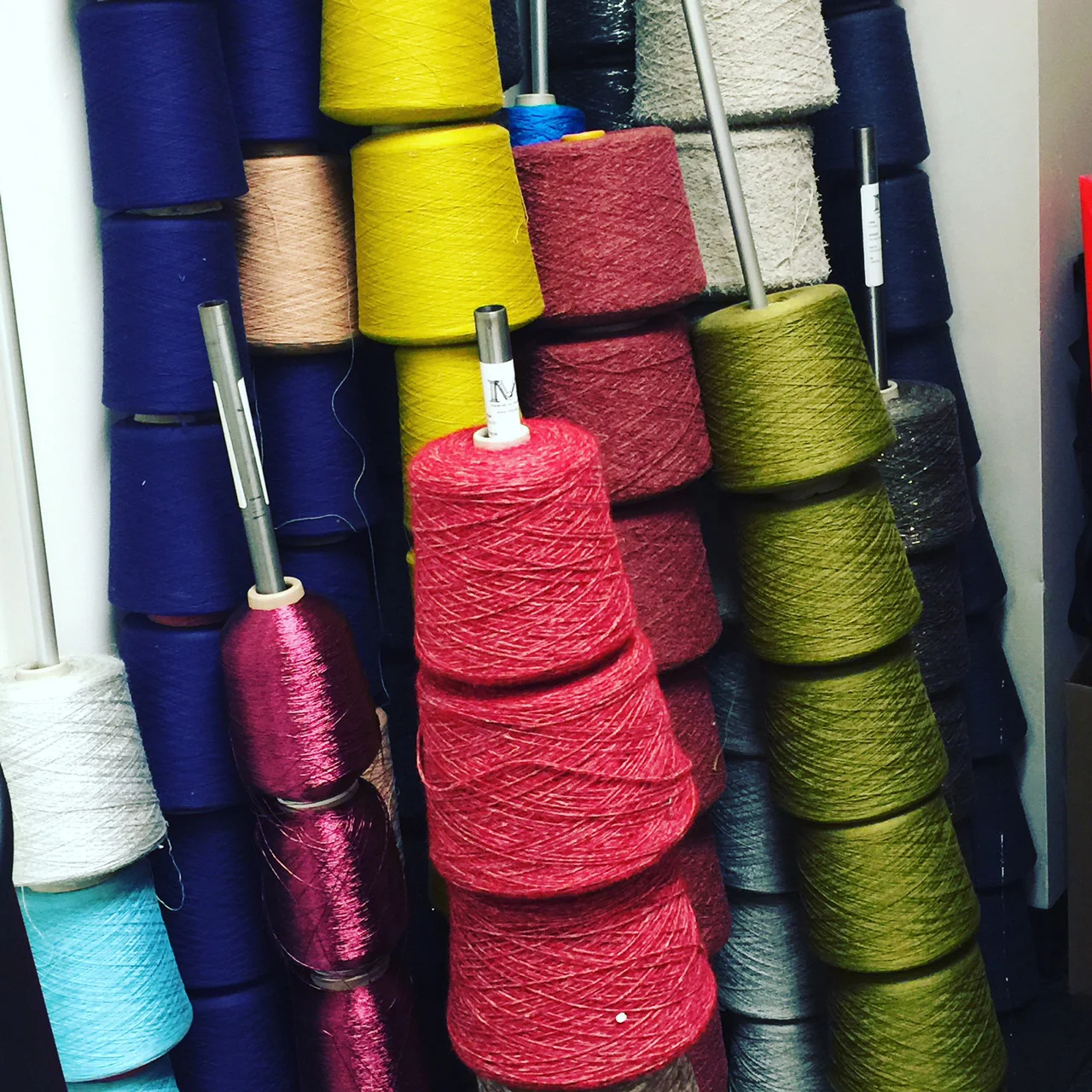 Jean Shin's studio at the Materials for the Arts residency