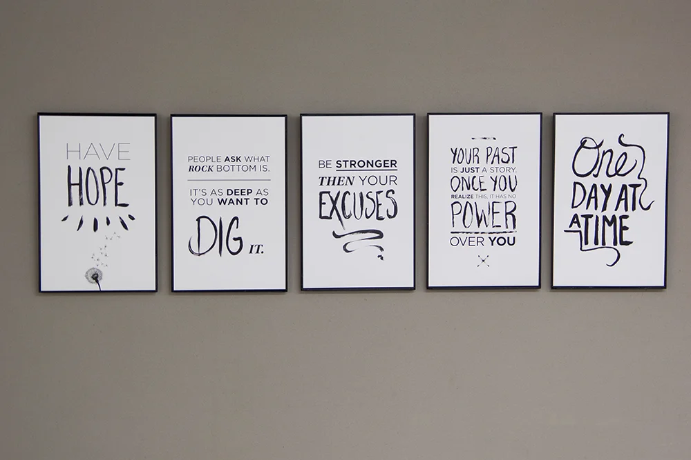 Personal project of mine to create inspirational posters that I then donated to a local rehab center.