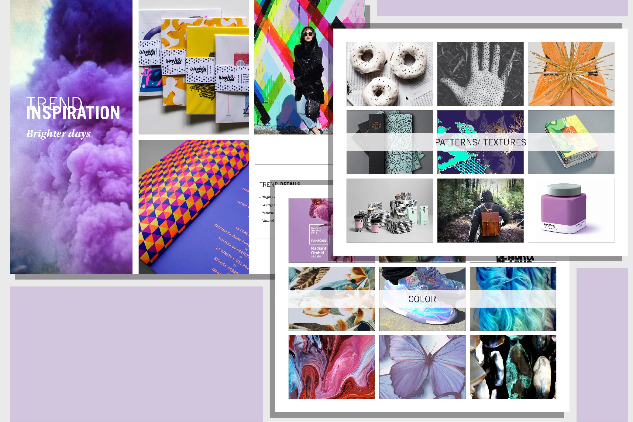 Trend Inspiration Report 2014- I create and send these out to my fellow co-workers to keep people inspired and looking at new things.