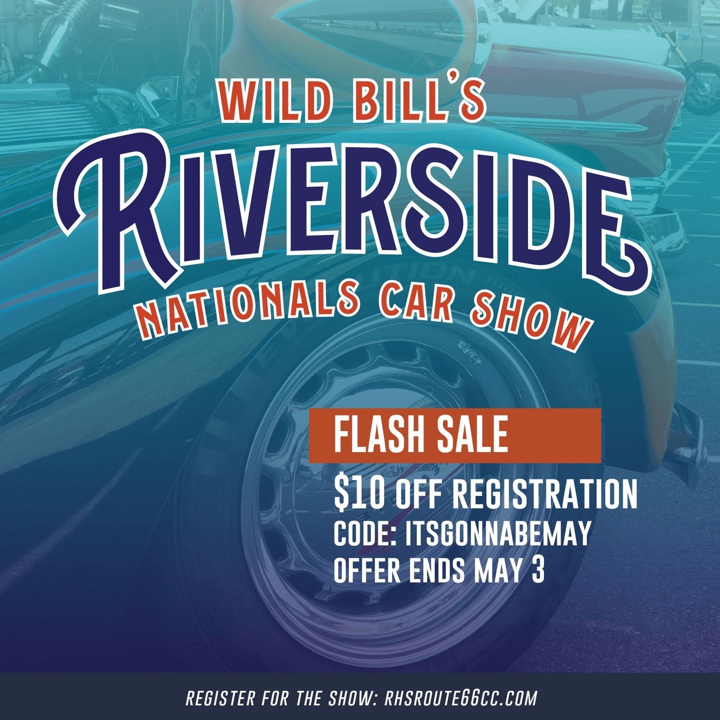 FLASH SALE! 

For a limited time get $10 off event registration with code: ITSGONNABEMAY

🥊: rhsroute66cc.com

*not valid on previous orders