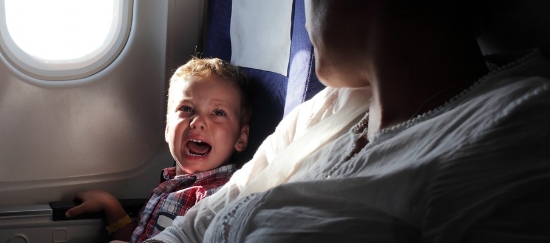 "I'm too short to see out of this window wit my seat belt on, and can cry for three hours straight!"