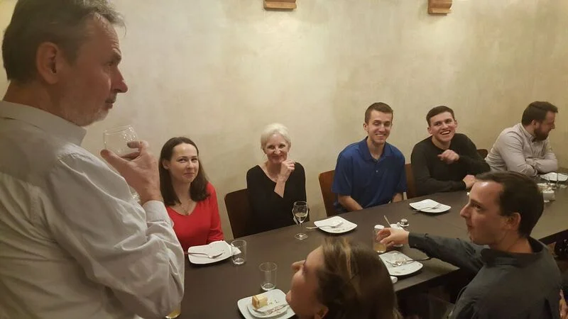 FULBRIGHTERS POST-CONCERT WITH OUR HOST, JAREK CHOLODECKI, B AND B OWNER