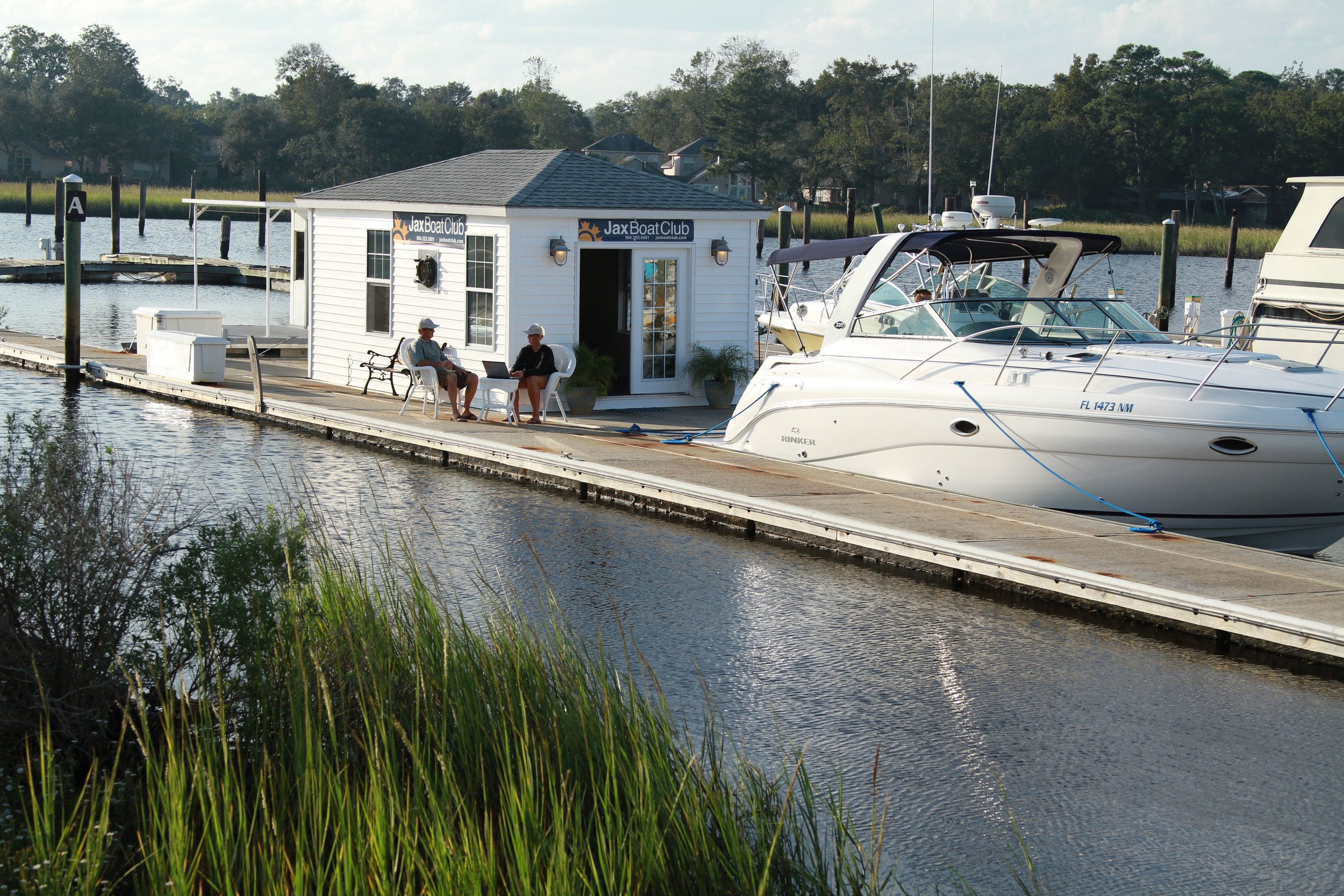 Jax Boat Club office from the parking lot