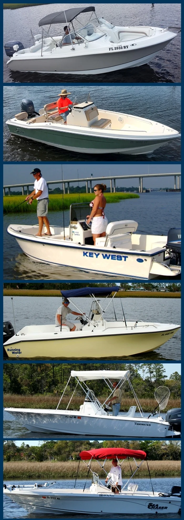 A few of the boats in the Jax Boat Club Fishing Fleet