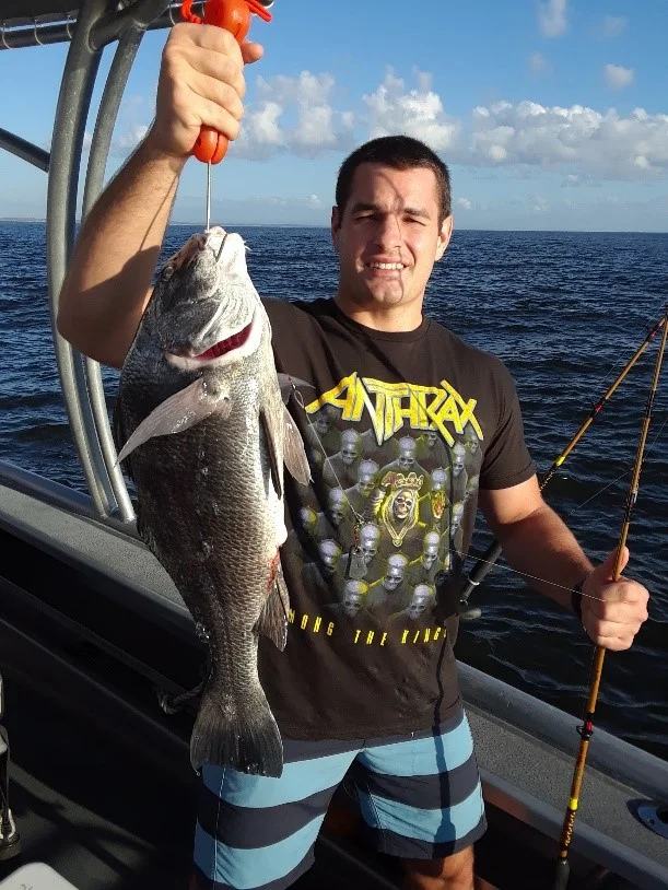 Captain Dave Sipler Charter fishing for black drum