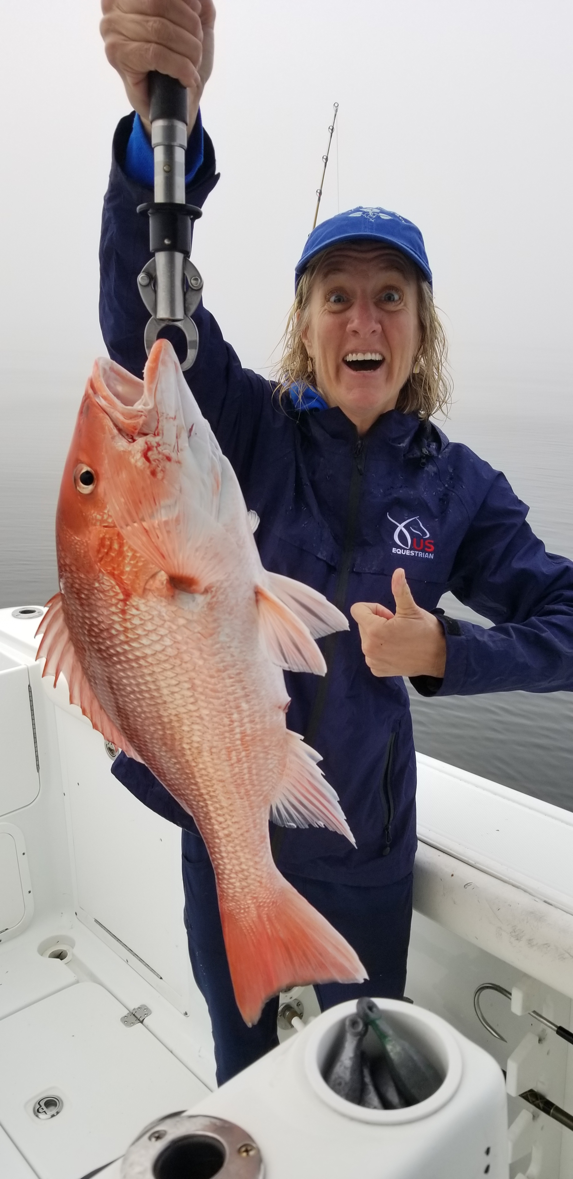 lady and her red snapper