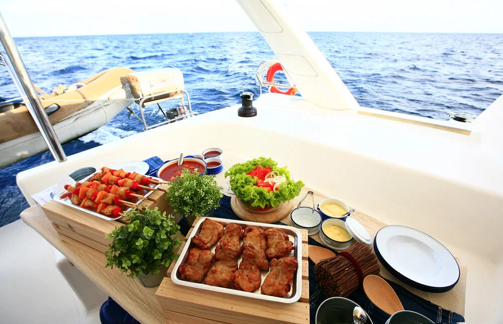 bringing refreshments onboard