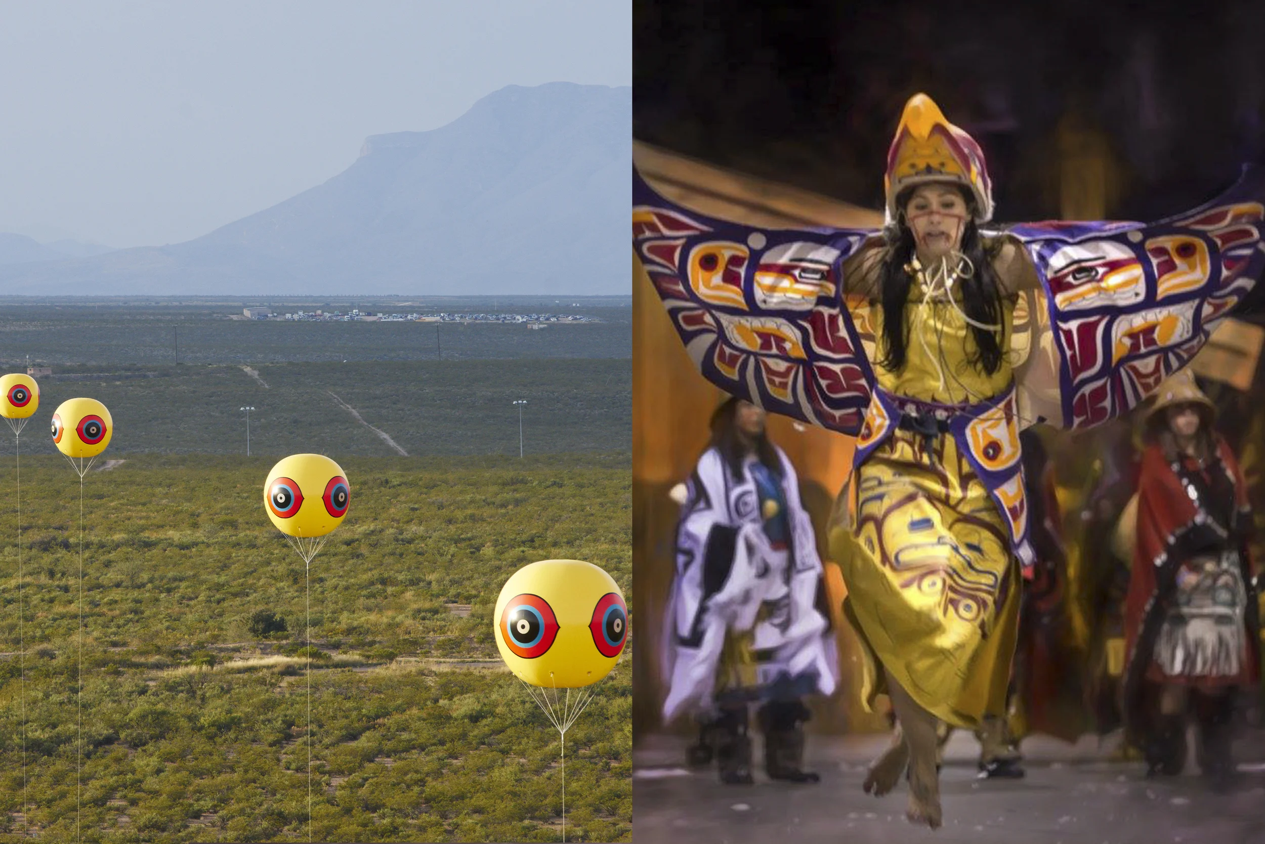 Image Courtesy POSTCOMMODITY , Repellent Fence (2015). Allan Ogilvie (Tlingit Nation, Citizen of the Carcross/Tagish First Nations), Copyright Allan Ogilvie Photographics