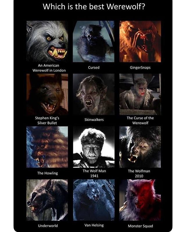 Question of the day: What&rsquo;s the best werewolf in a movie? #horror #movie #HorrorMovie #Werewolf #WerewolfMovie