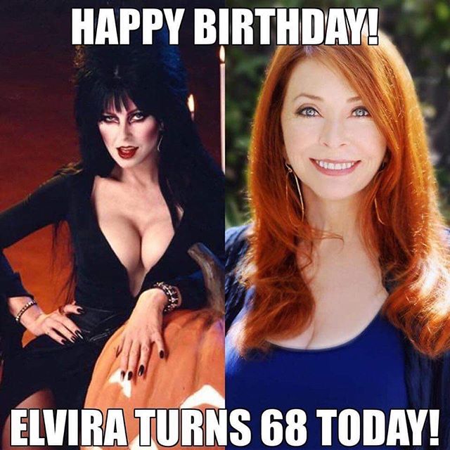 #HappyBirthday to our first #HorrorCrush #Elvira. We are huge fans of #CassandraPeterson at Shiver. Here&rsquo;s to many more! #Horror #BMovies #MistressOfDarkness