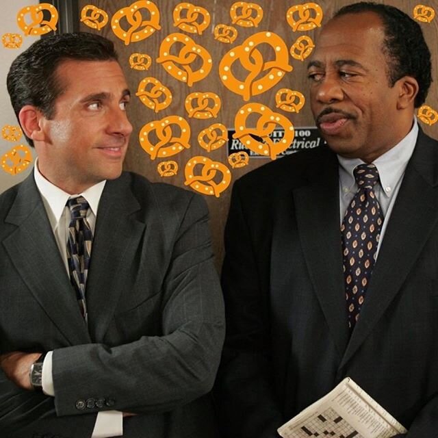 It&rsquo;s April 26th y&rsquo;all! Happy #NationalPretzelDay from #DunderMifflin and #Geekbro. #Podcast #theOffice #Repost @theofficenbc
・・・
You already know what day it is. Drop some 🥨&rsquo;s for Stanley! #TheOffice