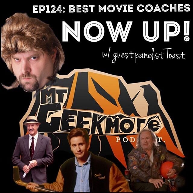 Heard Ep124 of my podcast, @mtgeekmore, yet? Get to it! We welcome @ibtoast (from the @paulcastronovoshow and @orangebowlboys) and talk MtRushmore of our favorite COACHES in MOVIES. Go listen. Available on @itunes @laughable @iheartradio @podcastaddi