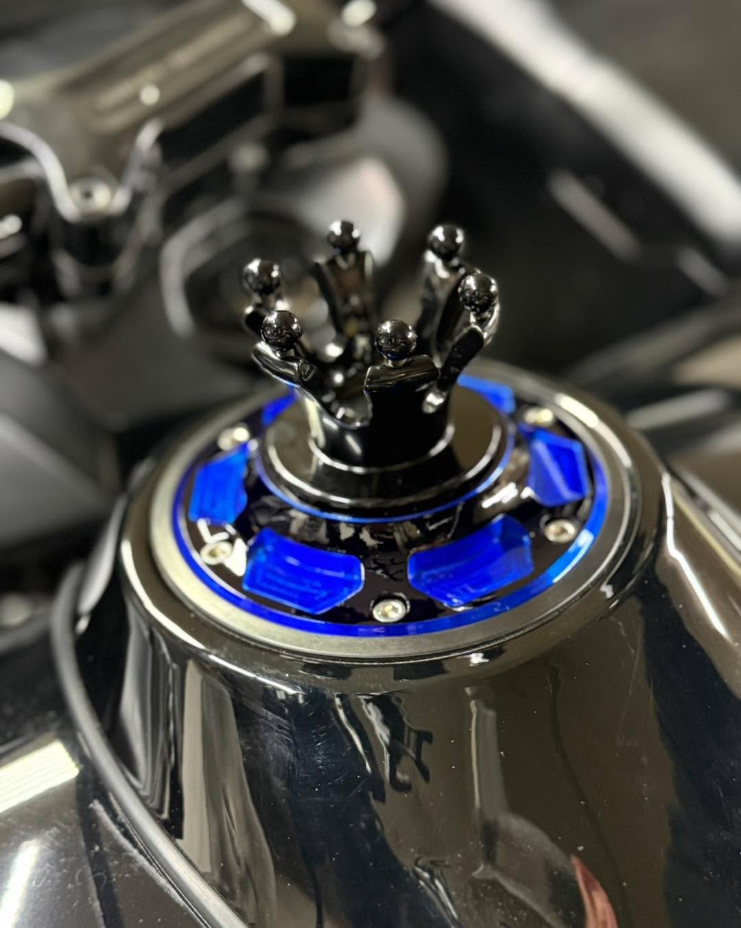 2023.5 and newer Harley Touring Gas Cap assemblies.  Many color choices to choose from.  We&rsquo;ll be adding photos of new colors as we get em done.  Call for more details and custom orders 800-505-0258.  #harleydavidson #harleydavidsonmotorcycles