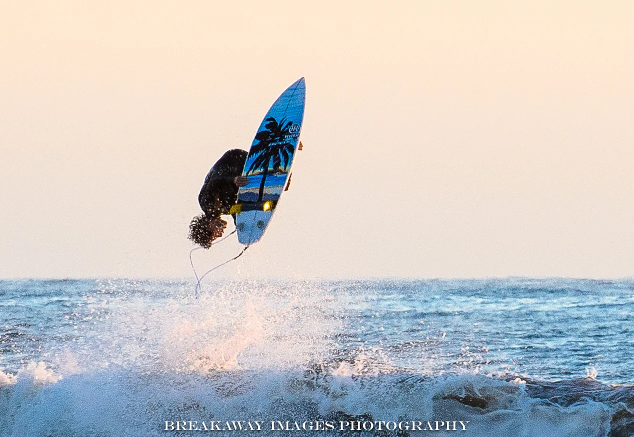 Airborne Surfer, Pacific Beach, California