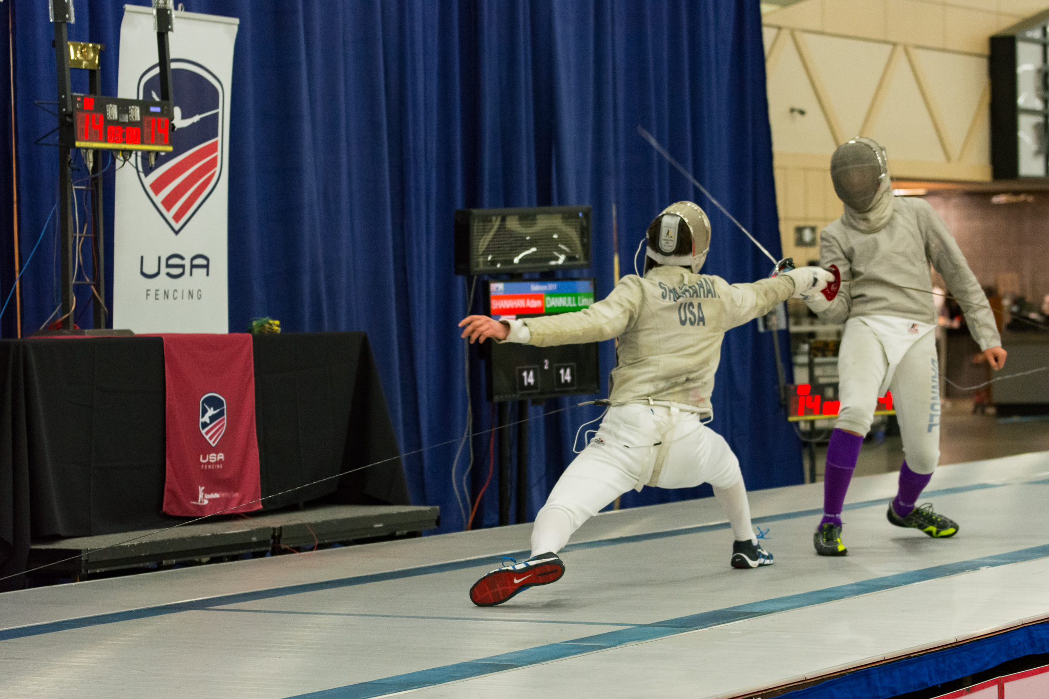 Adam scoring the winning point in the finals, coming back from a 9-14 deficit!
