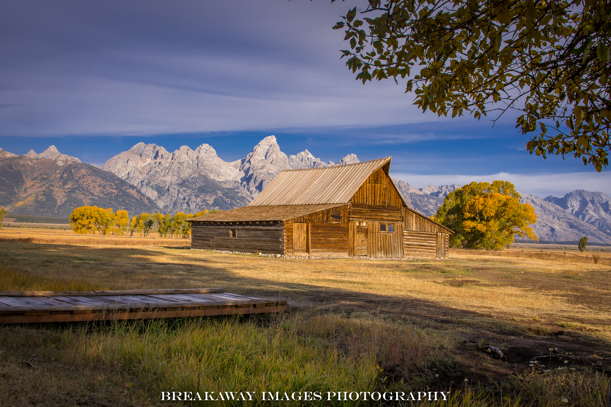 Mormon Barn and Grand Tetons, Antelope Flats, Wyoming