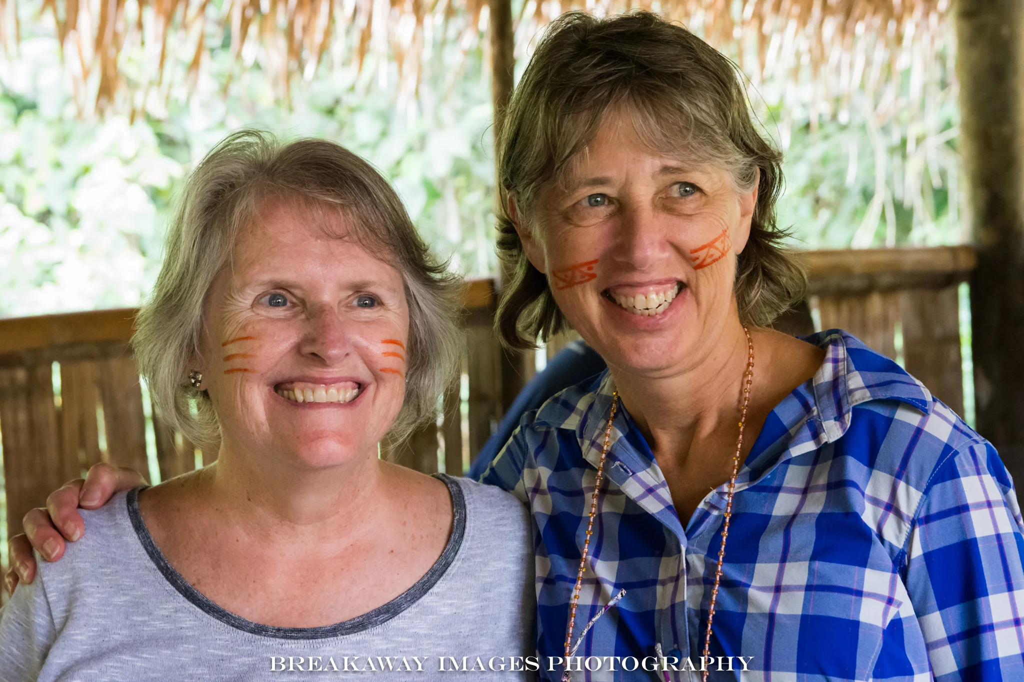 Rosemary Theurer and Cyndi Shanahan, “made up” Quechuan style