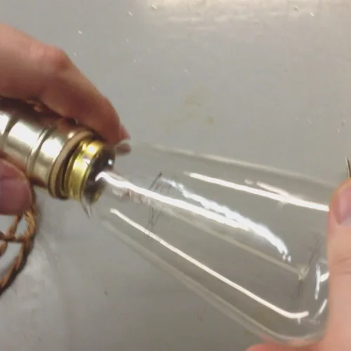 Screwing in the Bulb