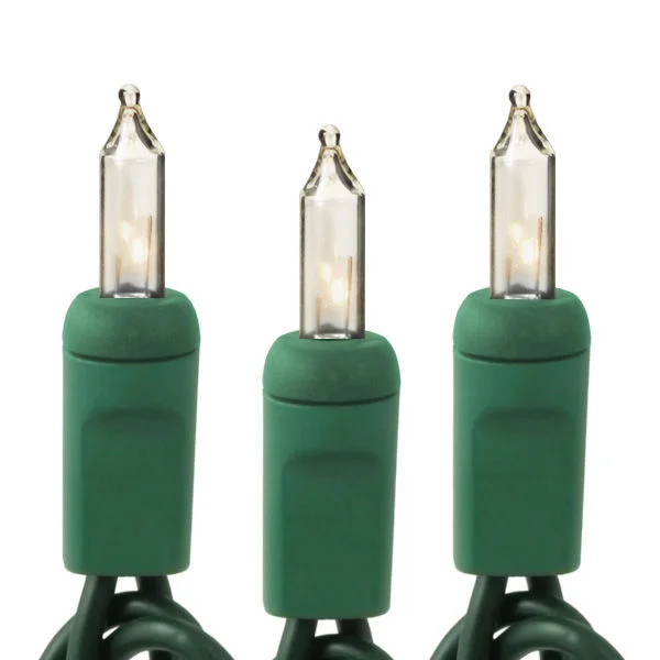Clear incandescent mini lights