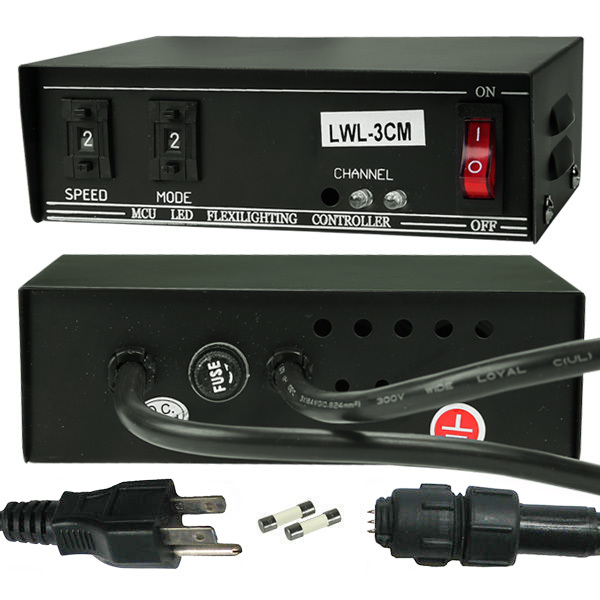 10-function LED rope light controller