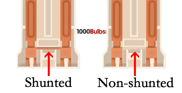 shunted vs non-shunted socket diagram