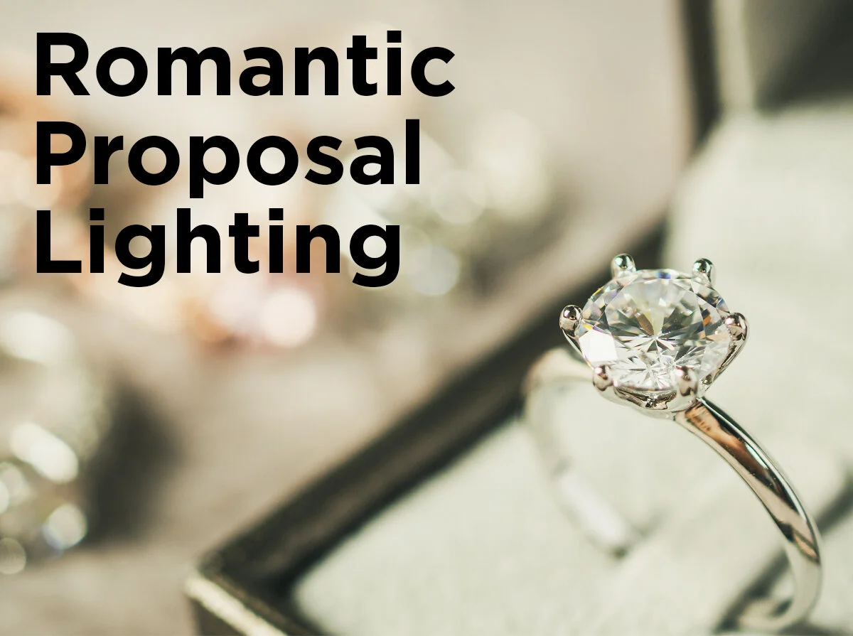 Romantic Proposal Lighting at Home
