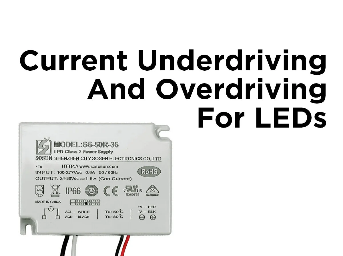 Current Underdriving and Overdriving for LEDs