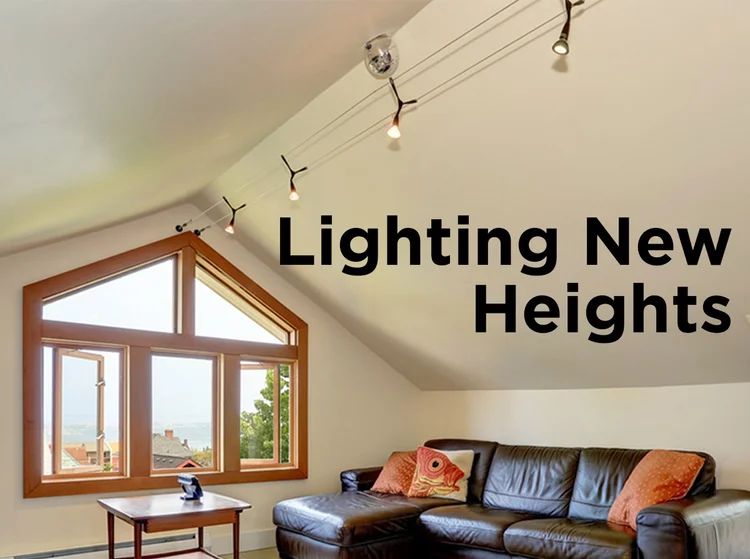 Sloped Ceiling Living Room Lighting | Shelly Lighting