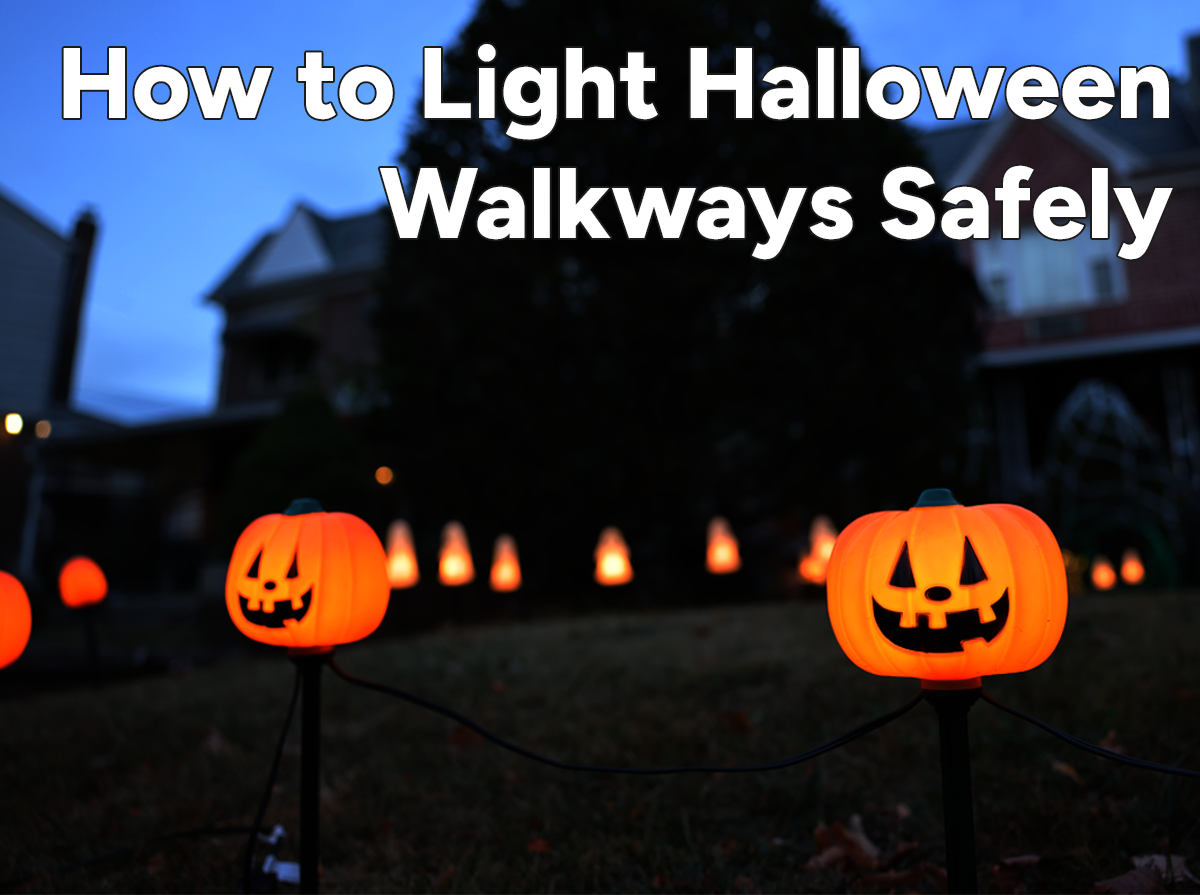 How to Light Your Walkway for Halloween Trick-or-Treaters
