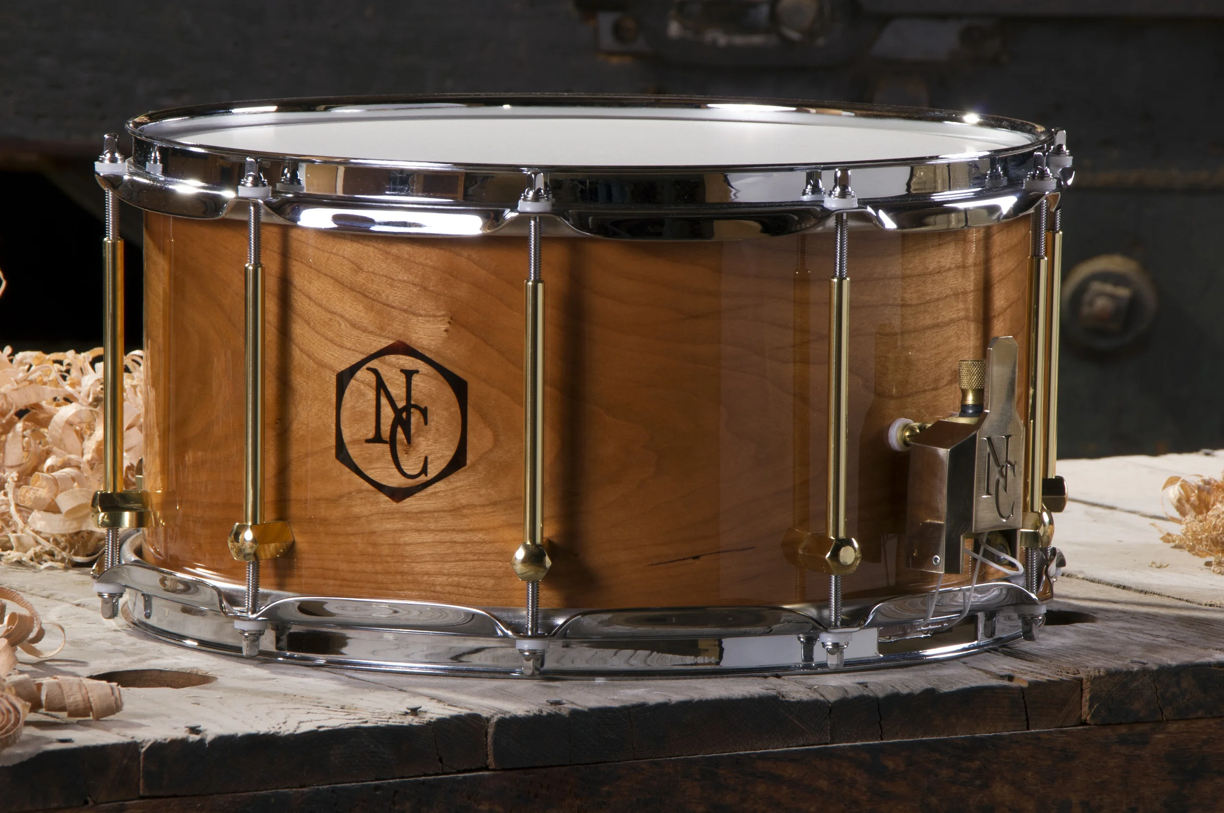 7 x 14 Oak Gloss Wood Burned Logo