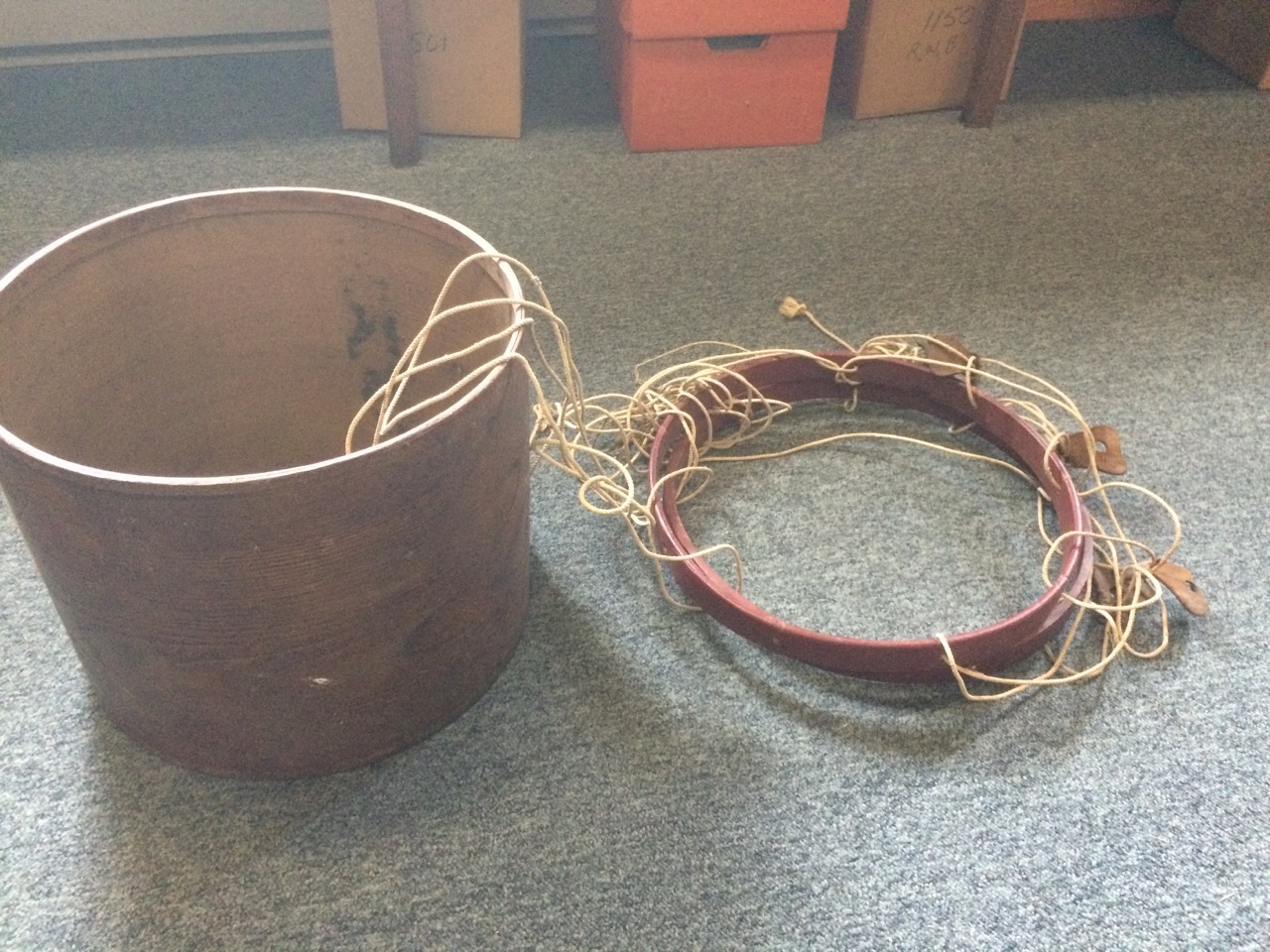 Civil War Era Marching Drum In Process