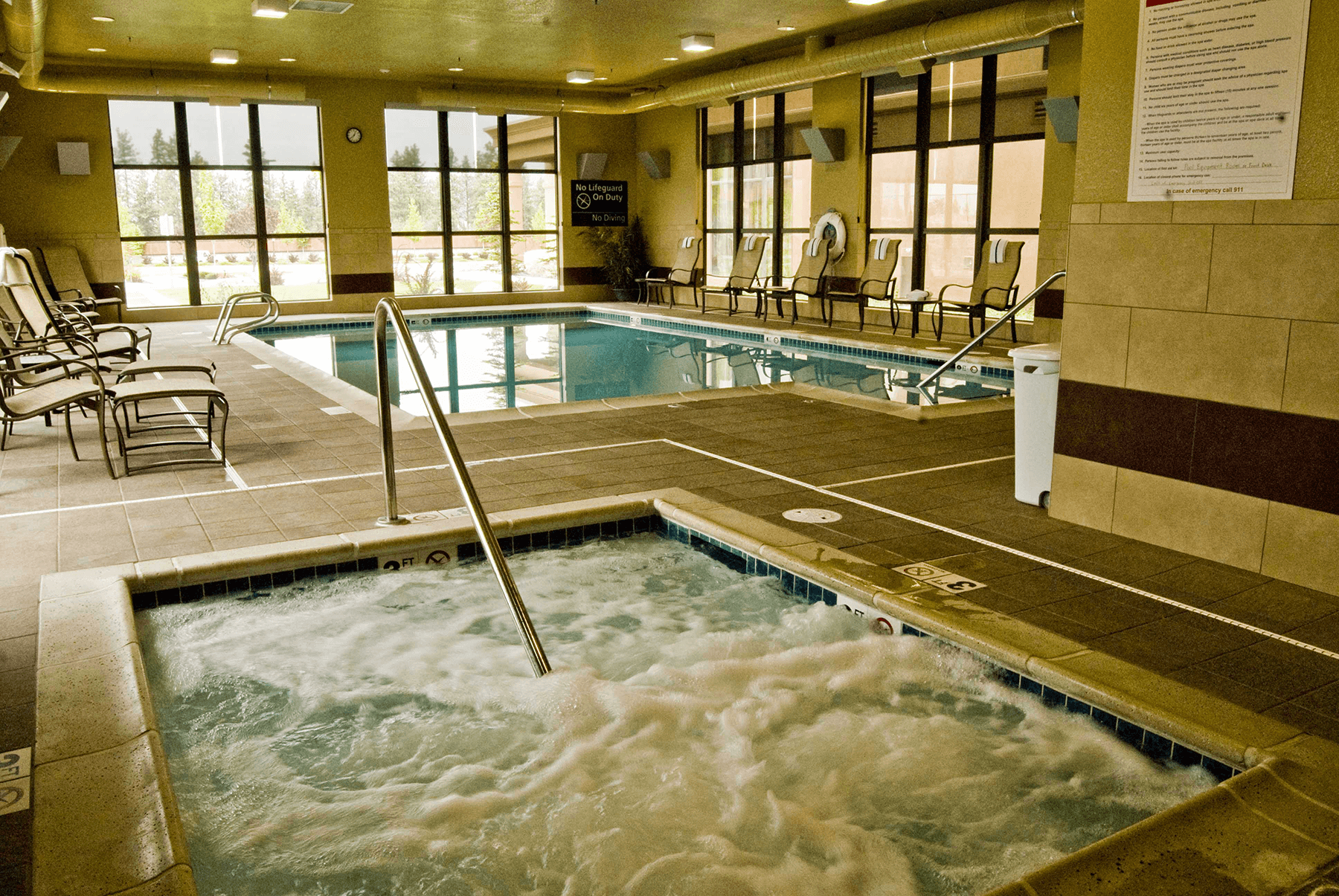  Hampton Inn and Suites Spokane indoor pool and hot tub 