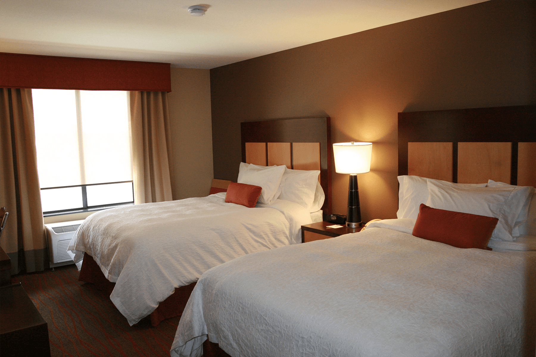  Spokane Inn and Suites Spokane room interior double beds 