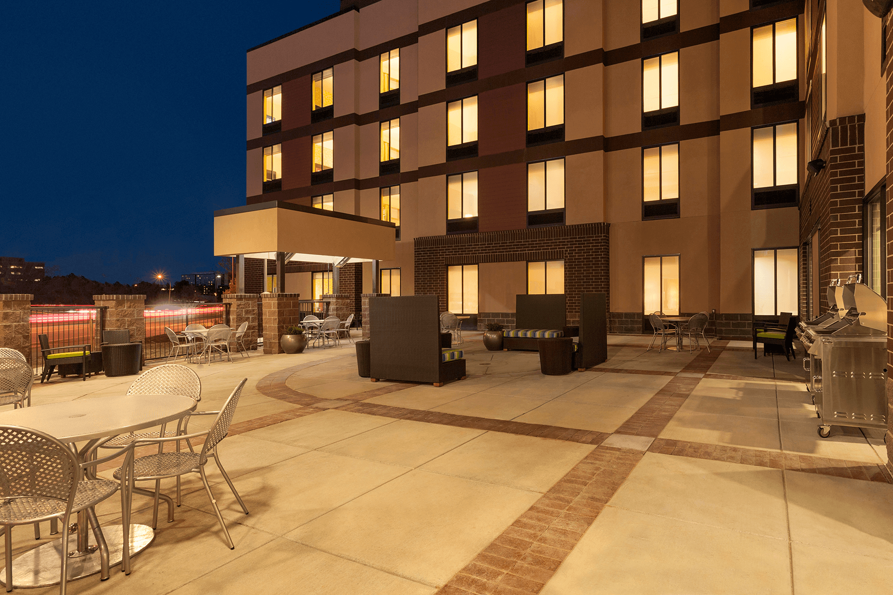 Patio with BBQs