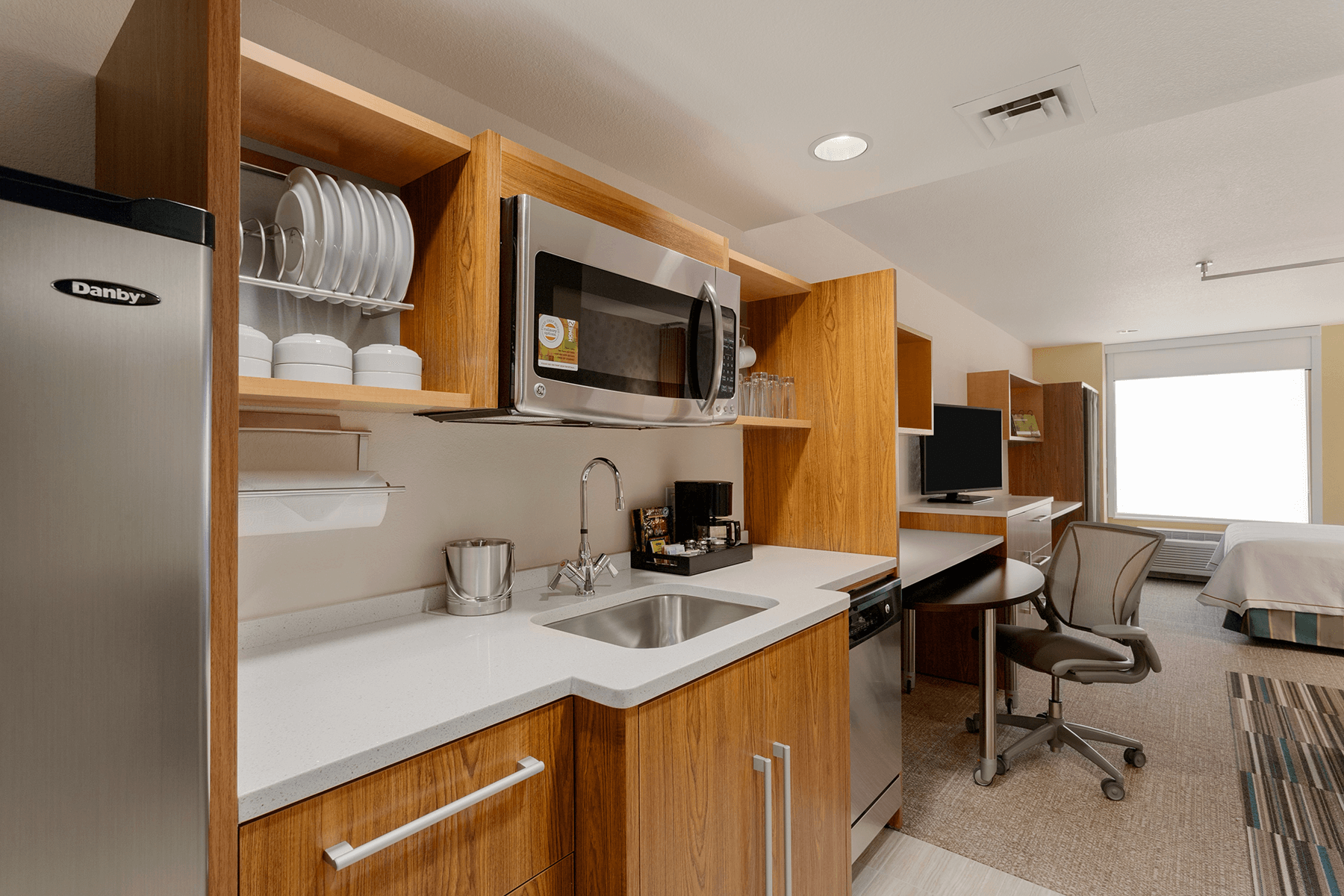  Home 2 Suites Studio Kitchenette interior&nbsp; 